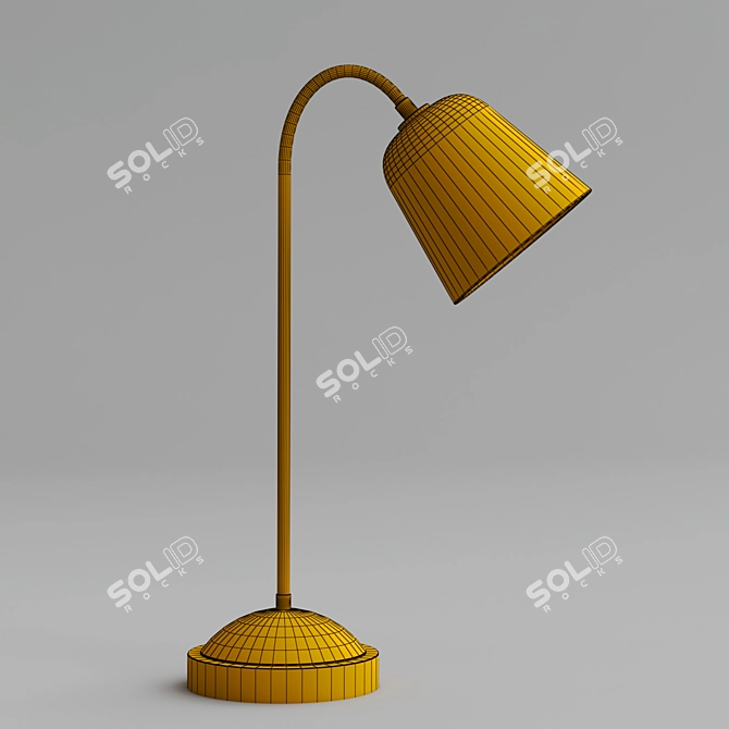  Elegant Glass Table Lamp 3D model image 3