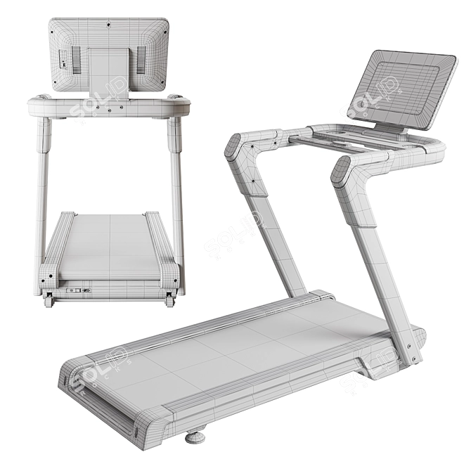 InSportline T420i Folding Treadmill 3D model image 5