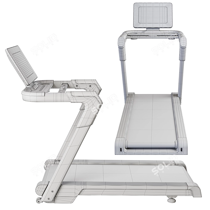 InSportline T420i Folding Treadmill 3D model image 6