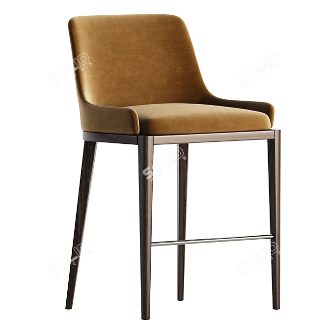 Title: Modern Misuraemme Cleo Bar Stool 3D model image 2