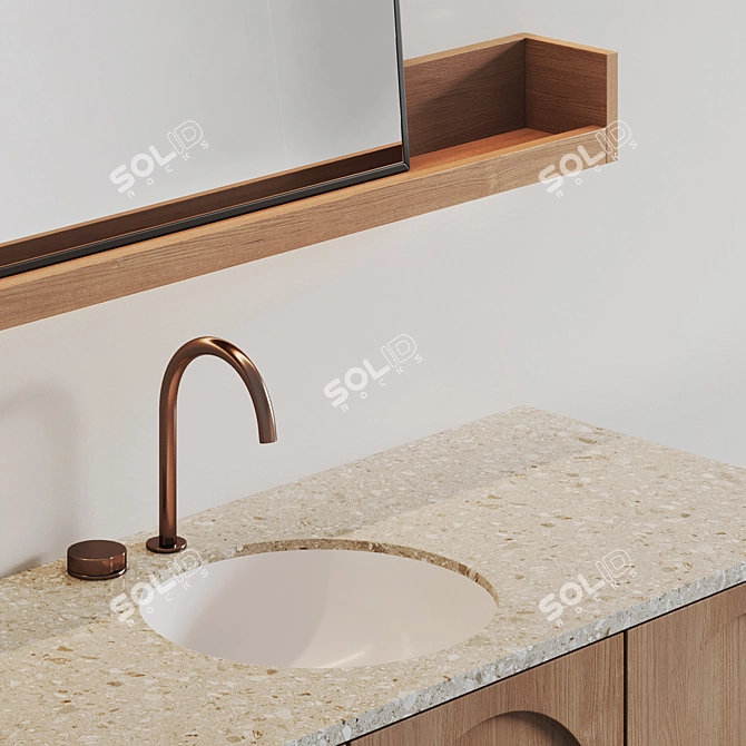 ARC Bathroom Set with LED Lighting 3D model image 4