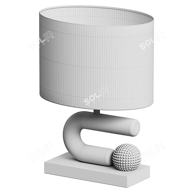 Carlo Low Table Lamp with Shade 3D model image 4