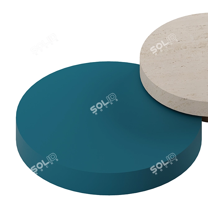 Sleek Contemporary DOLMEN Coffee Table 3D model image 4