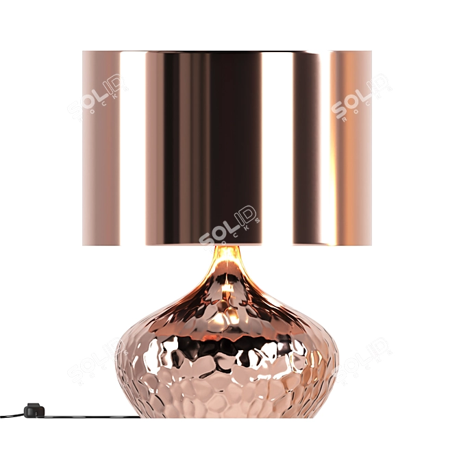 Copper Glow Table Lamp 3D model image 1