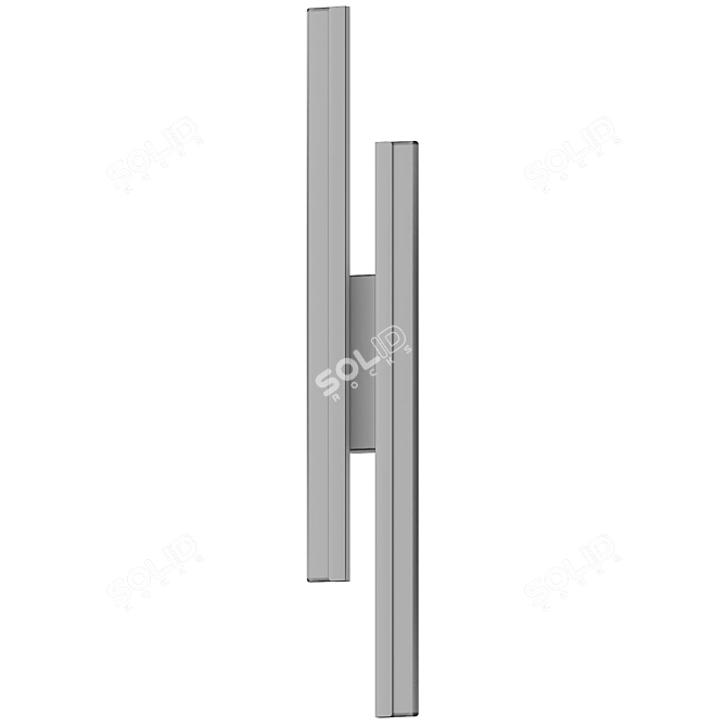 Sleek LED Sconce Light 3D model image 3