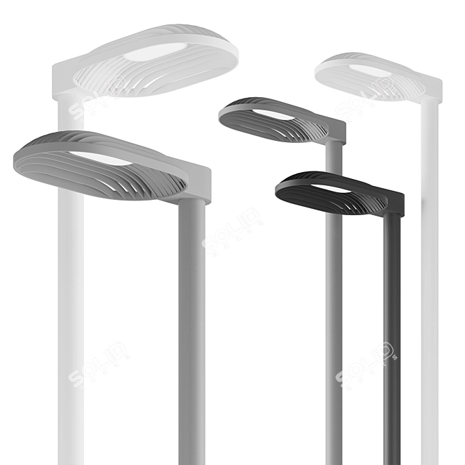 Sleek LP Xperi Post Light 3D model image 1