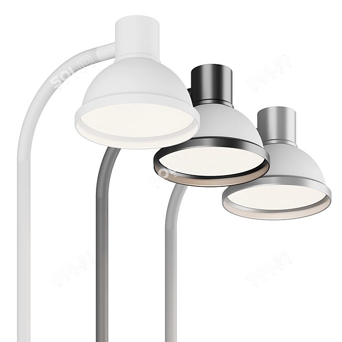 Iconic LP Post Light 3D model image 2