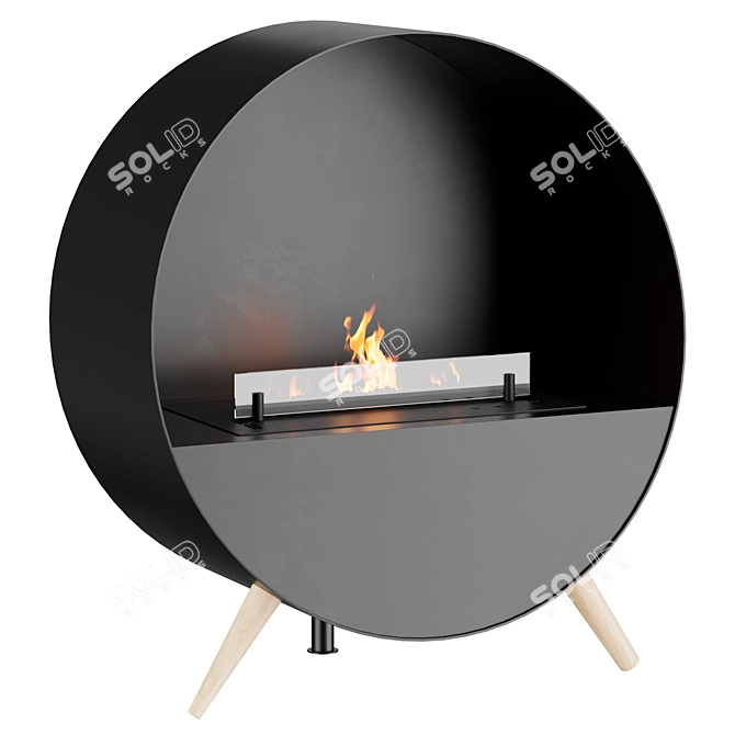 Bubble Wall Fireplace | Камин 3D model image 3