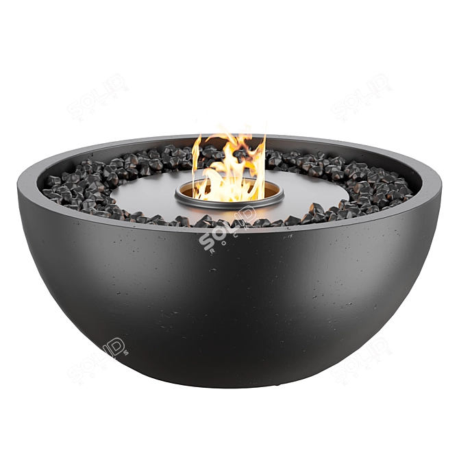 BASE Multifunctional Fire Pit Table 3D model image 2