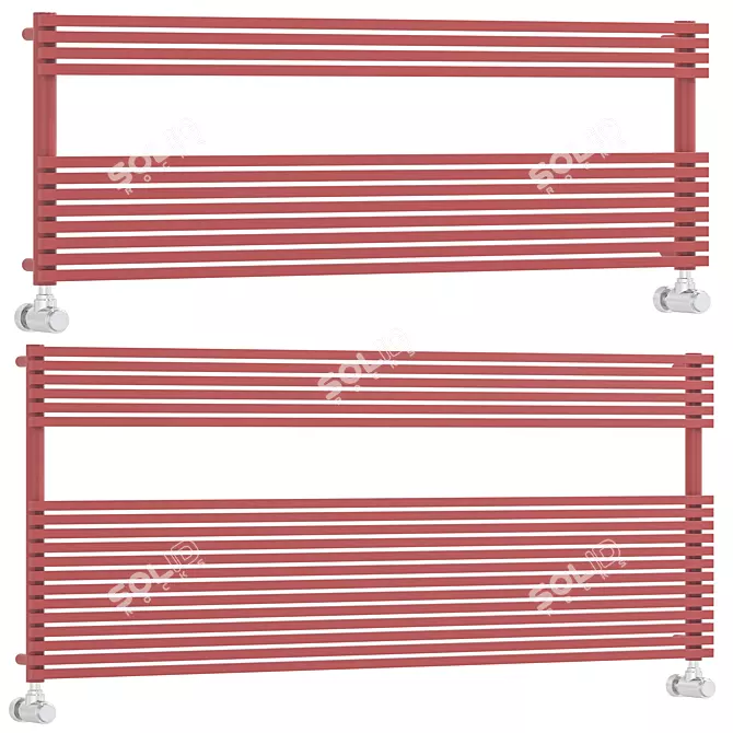 Cordivari KATIA VX Wide Towel Rail 3D model image 2