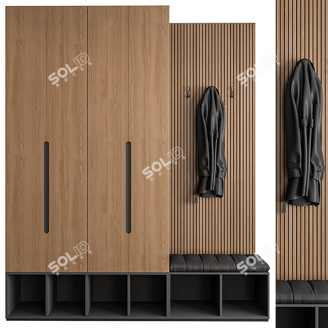 Entryway Hall 77 Wardrobe 3D model image 1