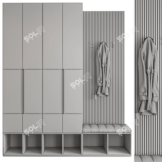 Entryway Hall 77 Wardrobe 3D model image 3