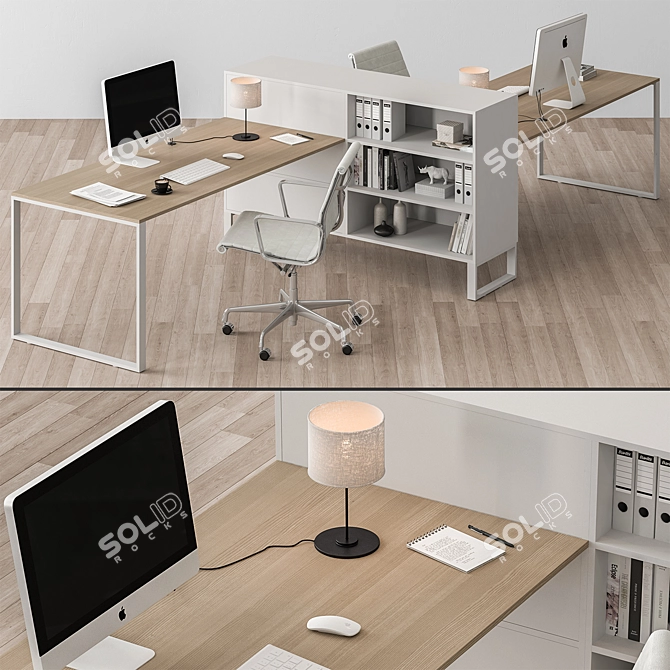 Workplace Essentials Bundle 395 3D model image 1