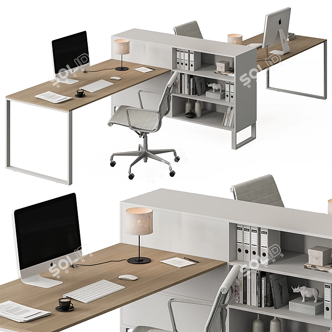 Workplace Essentials Bundle 395 3D model image 2