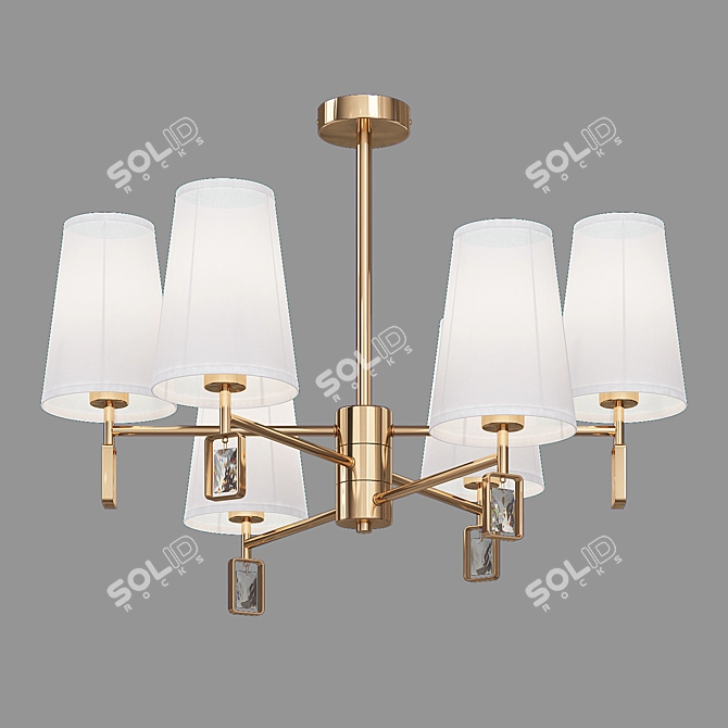 Milazzo Classic Ceiling Chandelier 3D model image 2