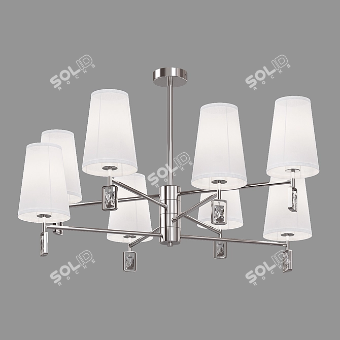 Classic Crystal Chandelier Eurosvet 60137/8 Milazzo 3D model image 2