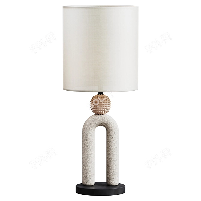 Stylish Carlo Table Lamp 3D model image 1