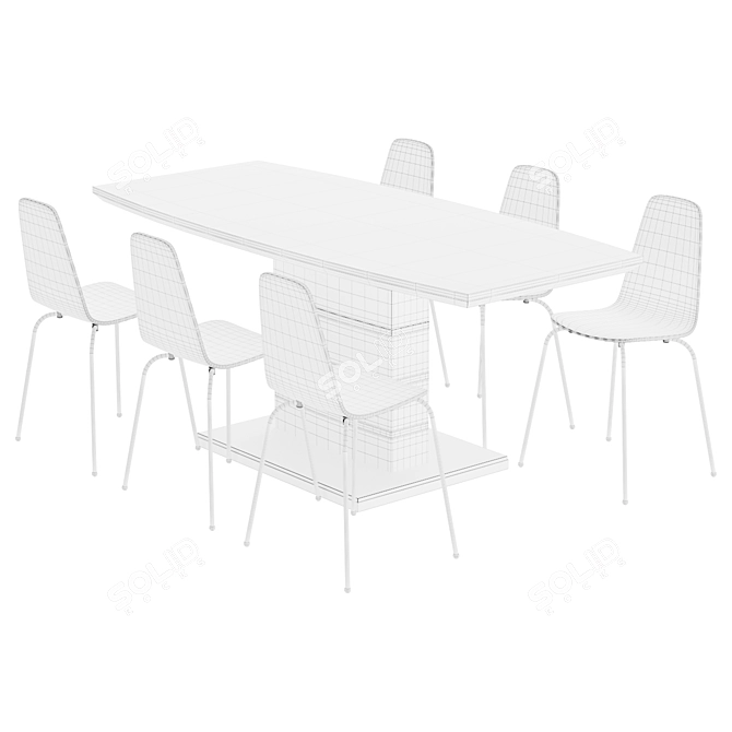 Signal Dining Set 3D model image 2