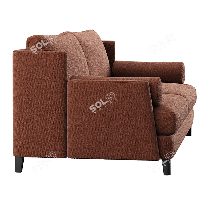 Modern Chic Polo Sofa Club 3D model image 3