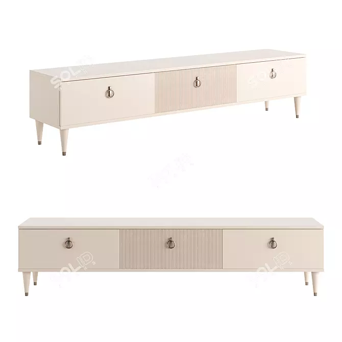 Rimini Solo TV Stand 3D model image 1