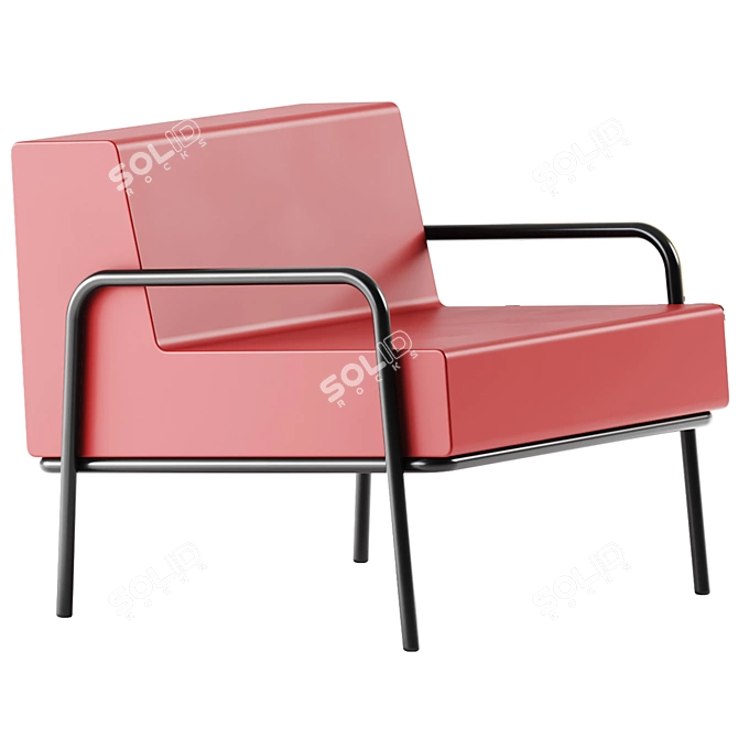 Modern Foam Armchair: ARM 75 3D model image 3