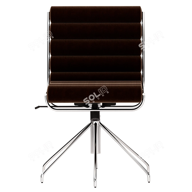 Luxurious Chocolate Faux Mohair Seat 3D model image 2