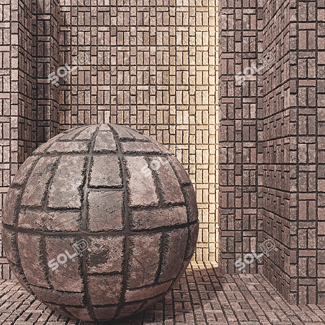 Brick Texture Pack 4k PBR 3D model image 1