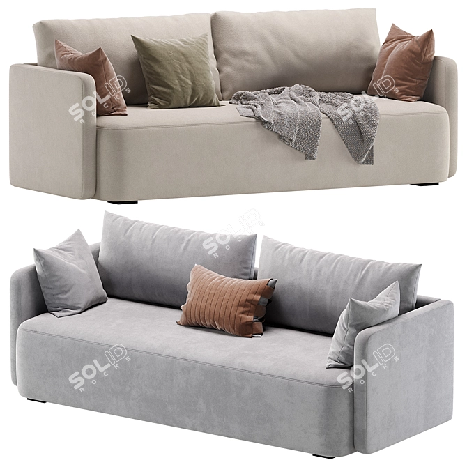 ELEGANT ENFIELD Sofa by Cazarina 3D model image 1