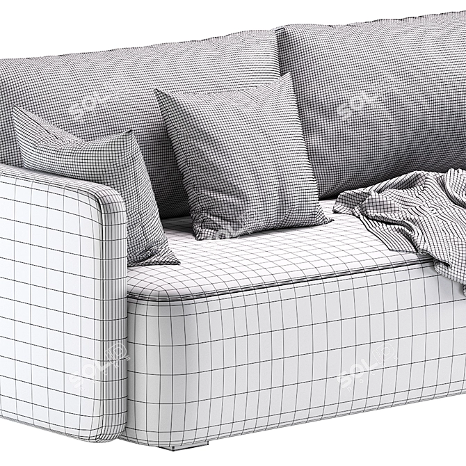 ELEGANT ENFIELD Sofa by Cazarina 3D model image 5