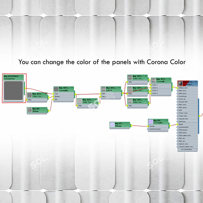 True Design Acoustic Divider PA1215 3D model image 7