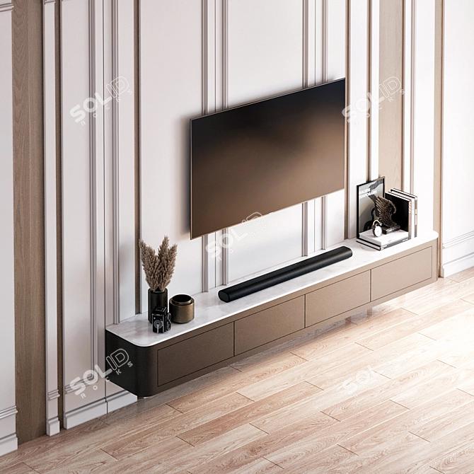 Samsung TV Wall Mount Stand 3D model image 3