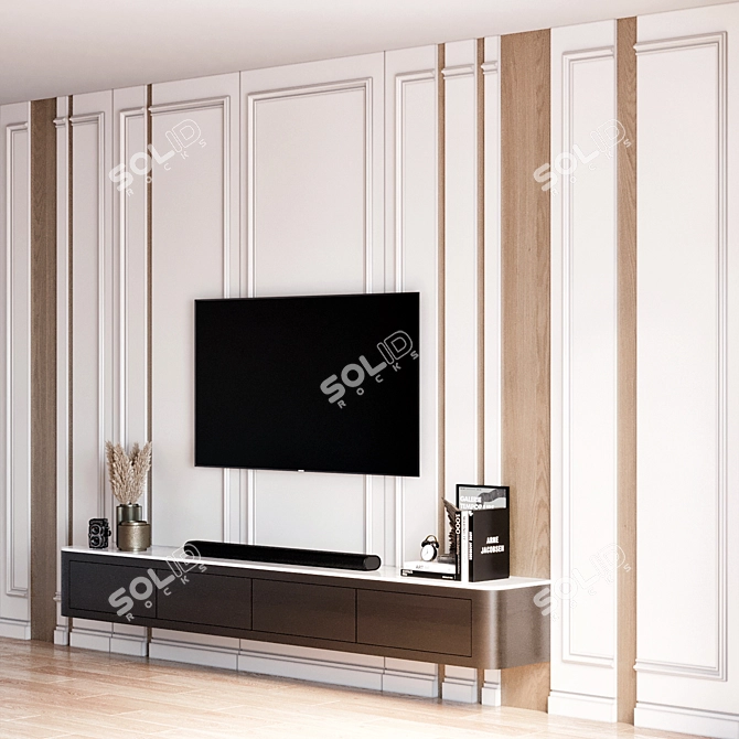 Samsung TV Wall Mount Stand 3D model image 4