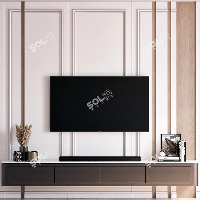 Samsung TV Wall Mount Stand 3D model image 5