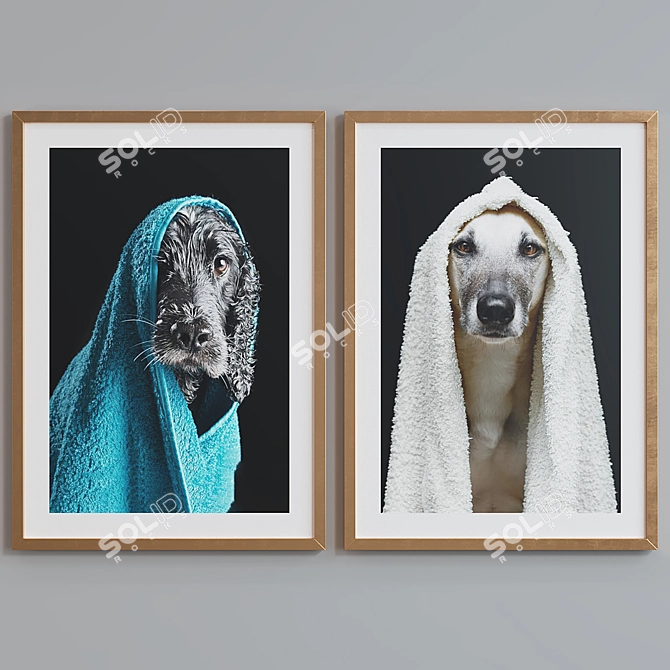 Animal Themed Picture Frame Set 3D model image 6