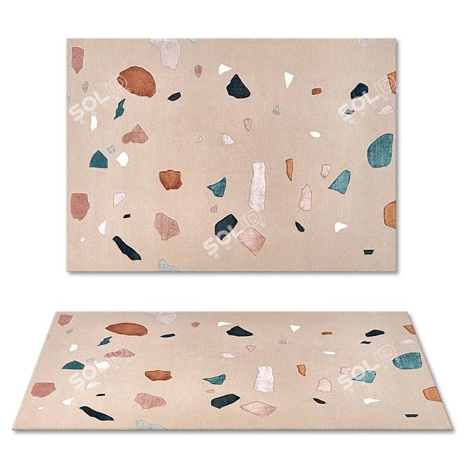 Le Kover Terrazzo Rug 3D model image 1