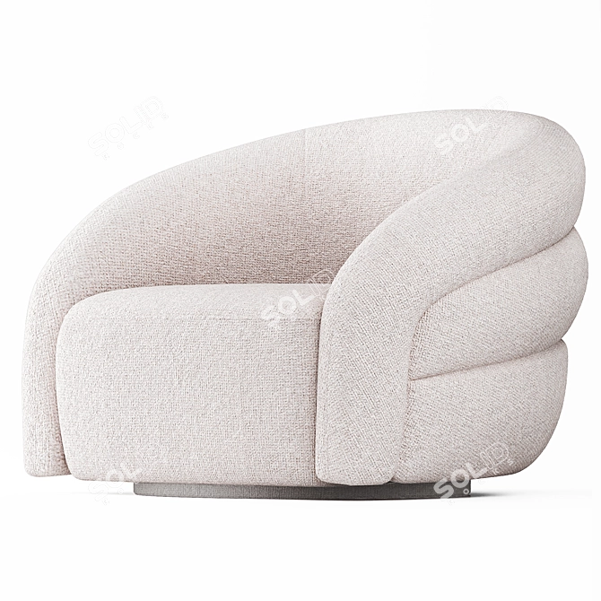  Eichholtz Novelle Off White Chair 3D model image 1