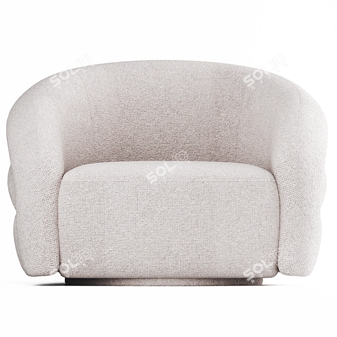  Eichholtz Novelle Off White Chair 3D model image 3