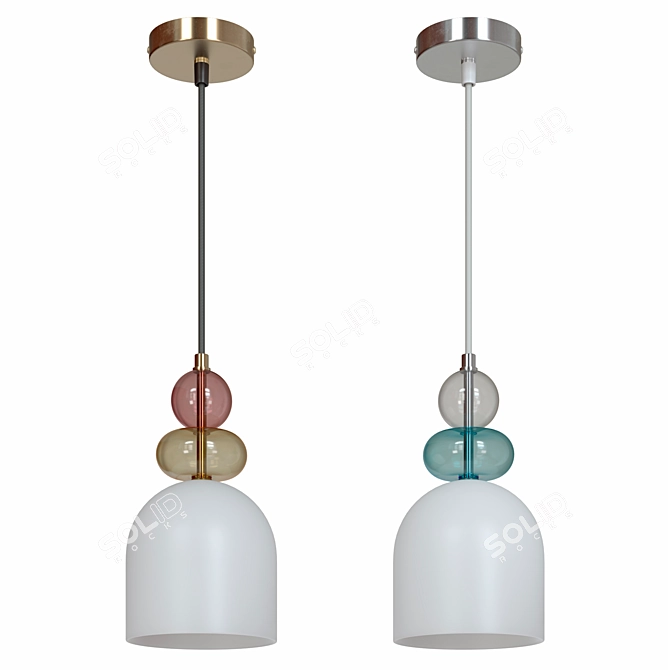 Gillian Modern Pendant Light Set 3D model image 1