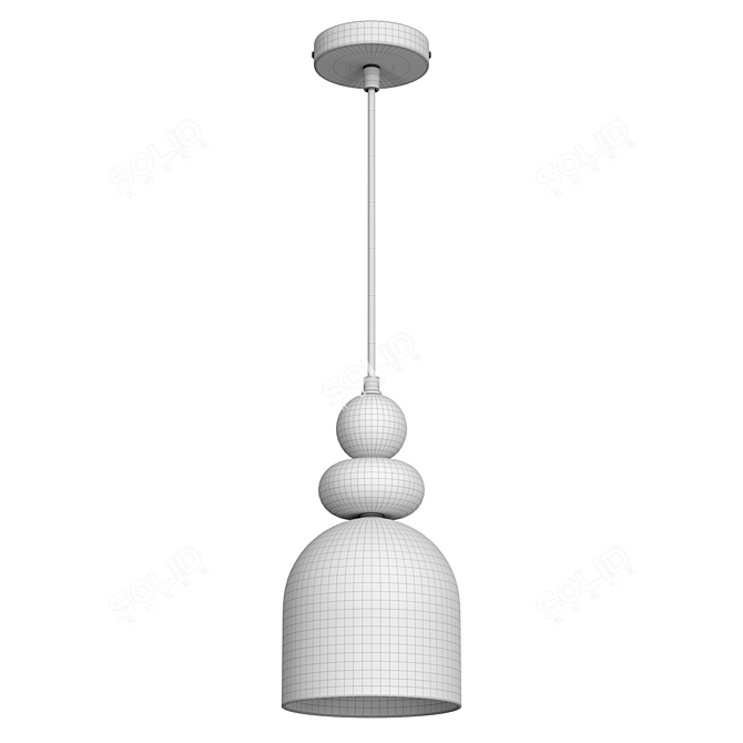 Gillian Modern Pendant Light Set 3D model image 3
