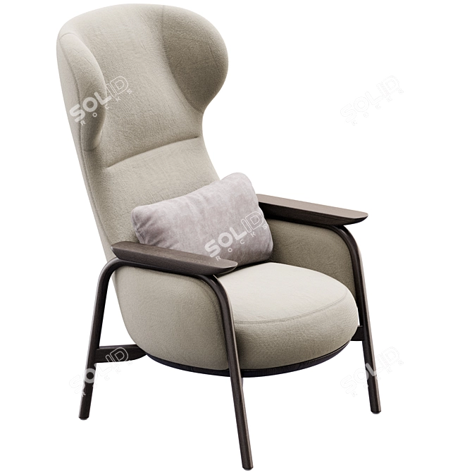 Contemporary Vuelta Chair Design 3D model image 2