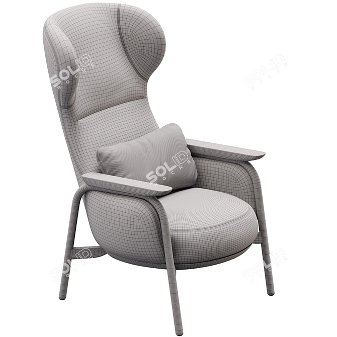 Contemporary Vuelta Chair Design 3D model image 5