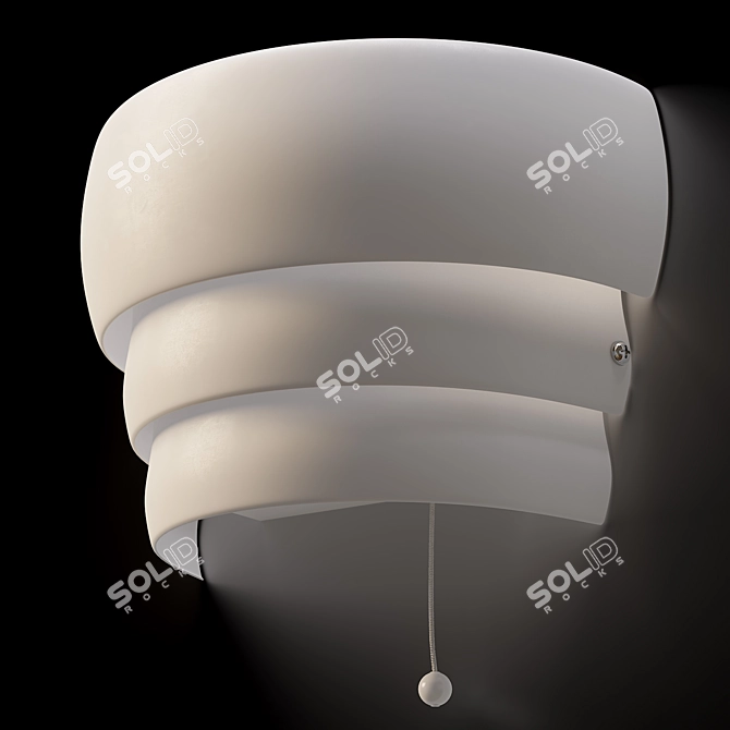 IKEA Grönplym White Wall Sconce 3D model image 1