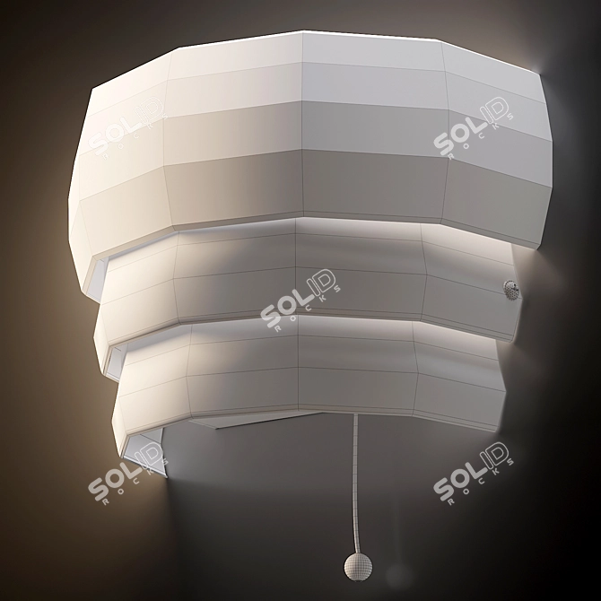 IKEA Grönplym White Wall Sconce 3D model image 3