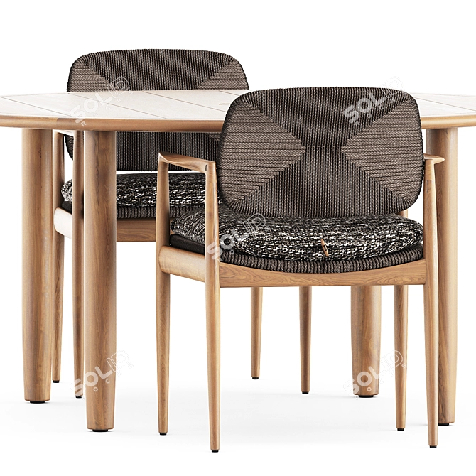 Outdoor Dining Set: Yoko and Tibbo 3D model image 2