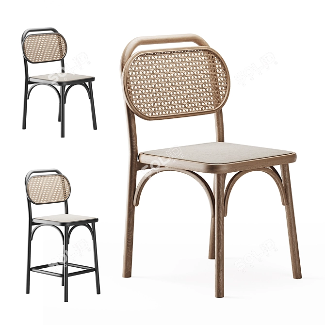 Doriane Chair Duo Set 3D model image 1