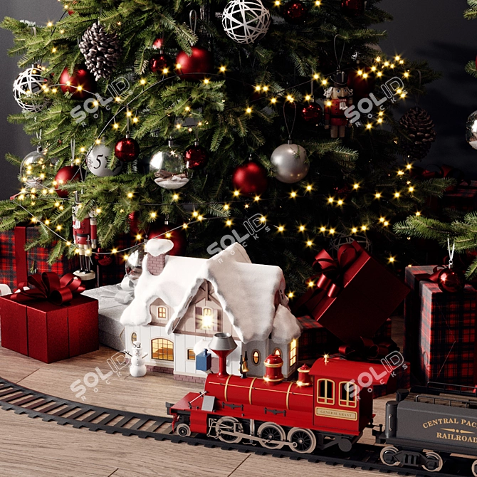 Vray Version 2 Christmas Trees 3D model image 4