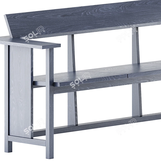 Modern Minimalist Clerici Bench 3D model image 2