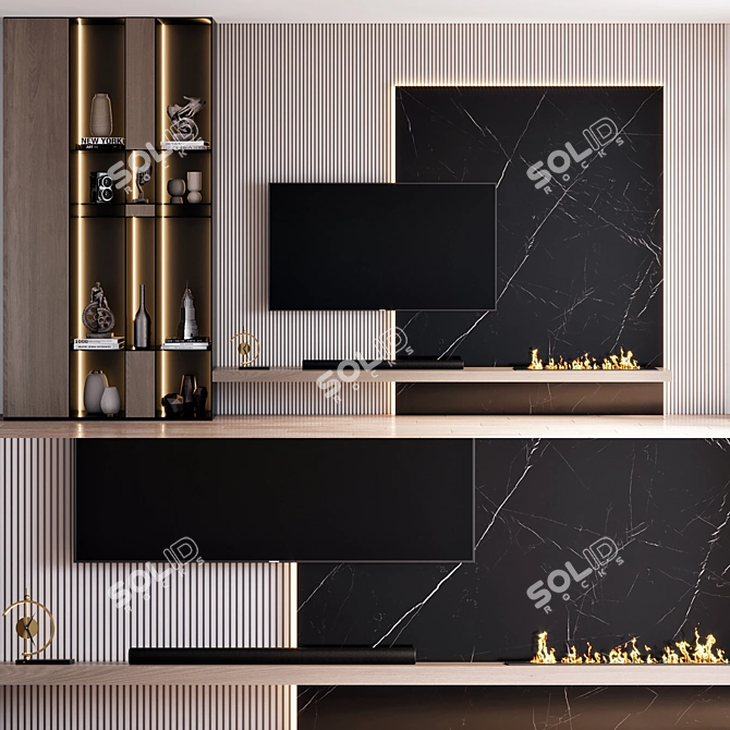 Samsung TV Wall Mount Set 3D model image 1