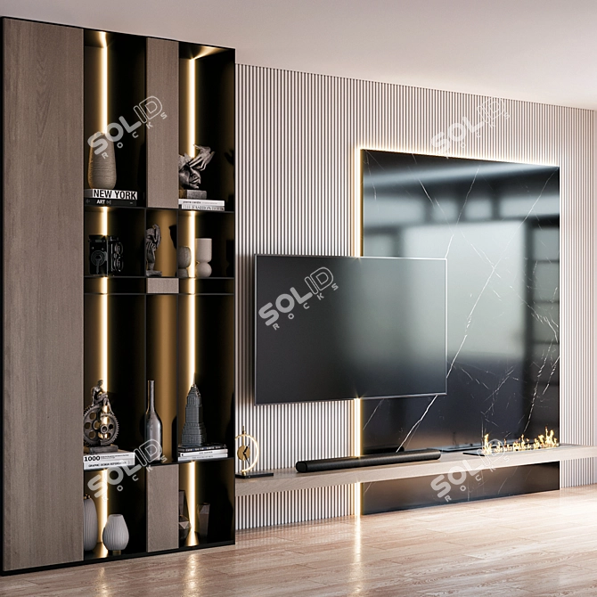 Samsung TV Wall Mount Set 3D model image 3