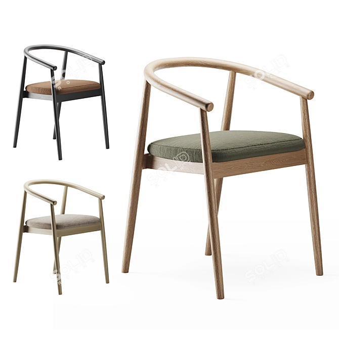 Mamont Chair: 3 Color Options 3D model image 1